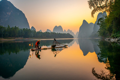 陽(yáng)朔興坪 山水畫卷中的人間仙境